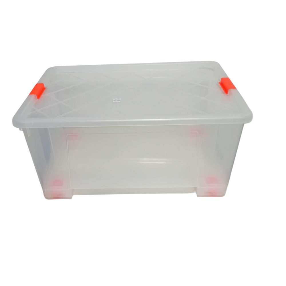 45L Clear Plastic Storage Box with Lid