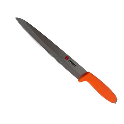 Stainless steel kitchen knife, orange handle