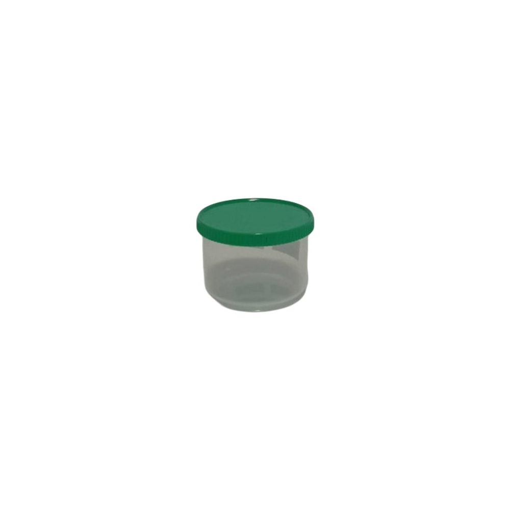 Small plastic jar with screw lid, 100g
