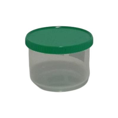 Small plastic jar with screw lid, 100g