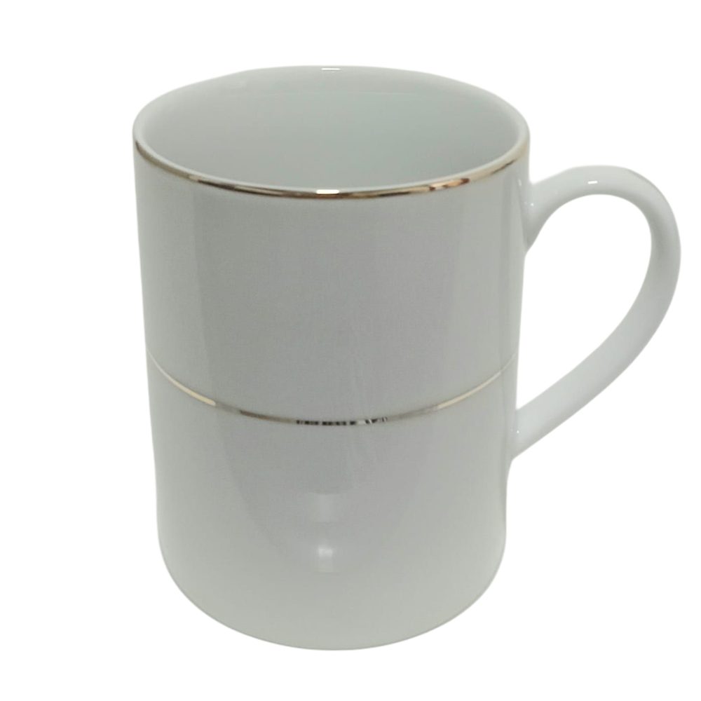 Gold Line Porcelain Mug