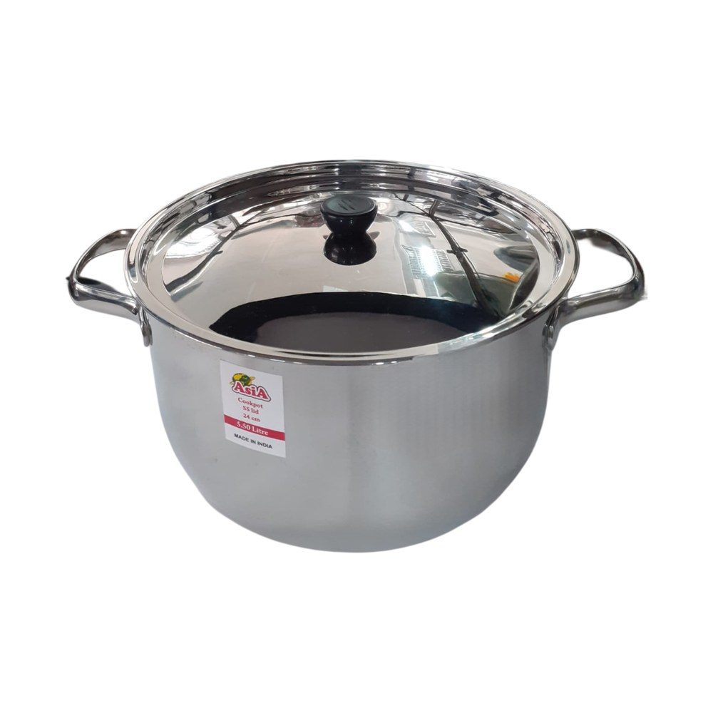 Stainless Steel Double-Handle Saucepan, 26cm