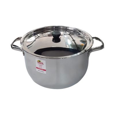 Stainless Steel Double-Handle Saucepan, 26cm