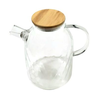 Glass Tea Pot with Bamboo Lid