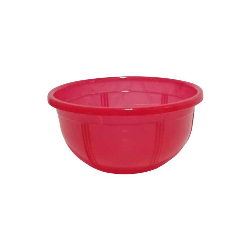 Plastic cherry bowl with rim