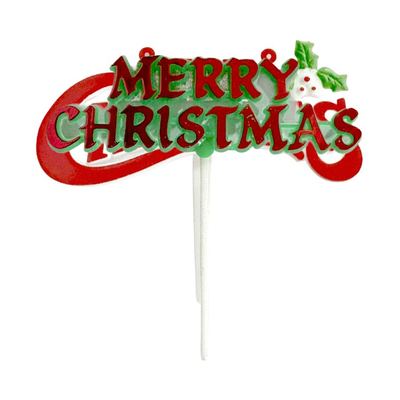 Merry Christmas Cake Topper Pick