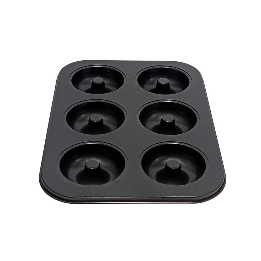 Non-stick 6-cup donut baking tray
