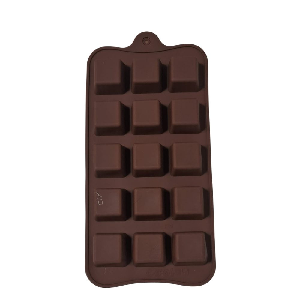 Silicone Square Chocolate Mould, 15 Cavity