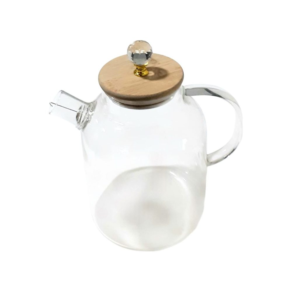 Glass Teapot with Bamboo Lid, 1.8L