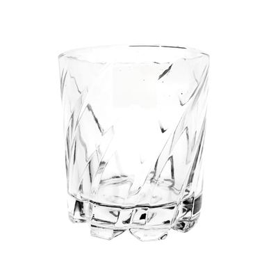 Swirl-cut rock glass tumbler, 280ml