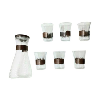 7-piece glass jug and tumbler set