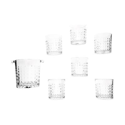 Cut-Glass Whisky Set with Ice Bucket