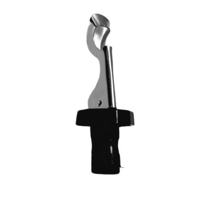 Lever-action wine bottle stopper