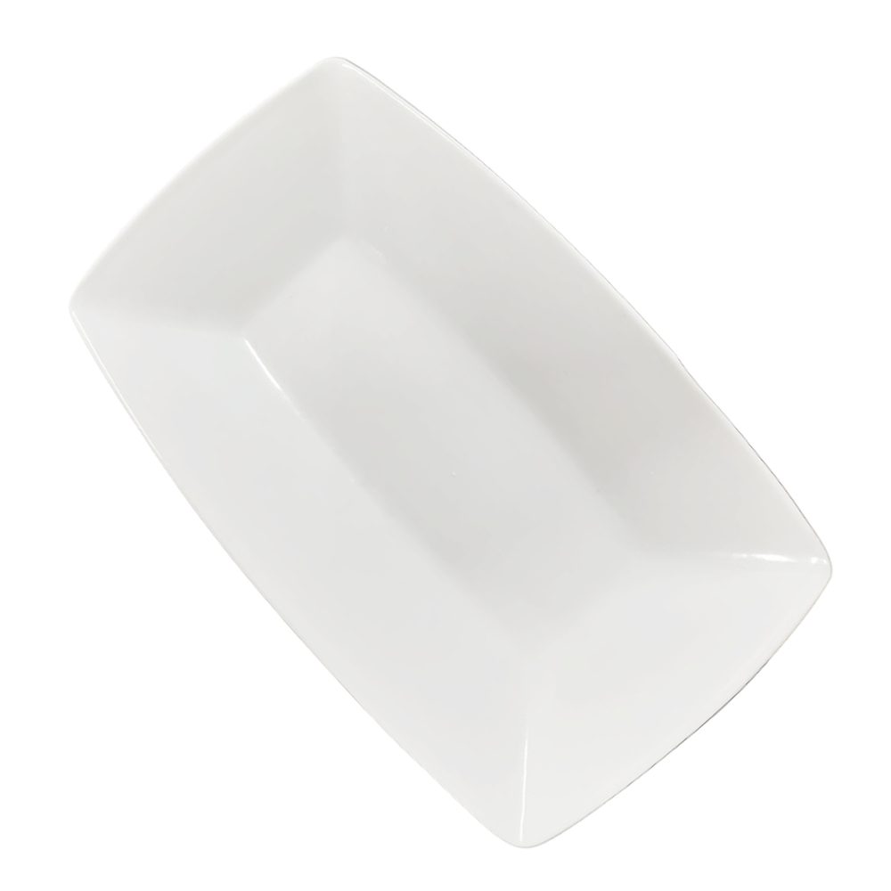 10" White Rectangular Melamine Plate