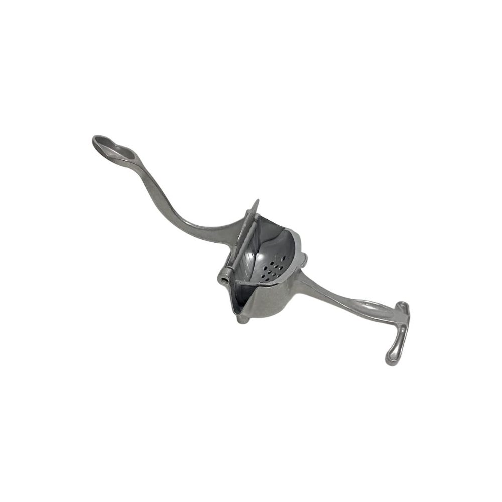 Cast metal hand lemon squeezer