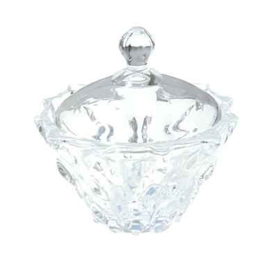 Cut-Glass Sugar Pot With Lid