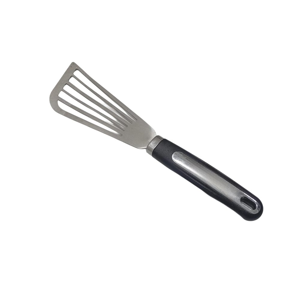 Slotted stainless steel fish turner