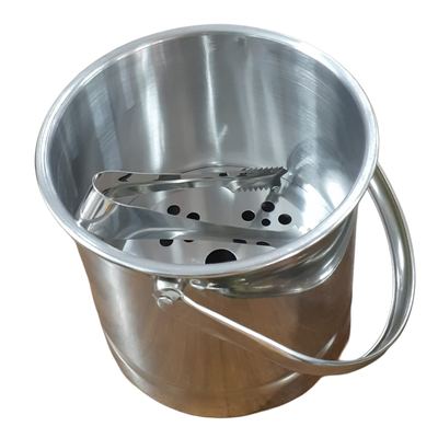 Stainless Steel Ice Bucket with Tongs