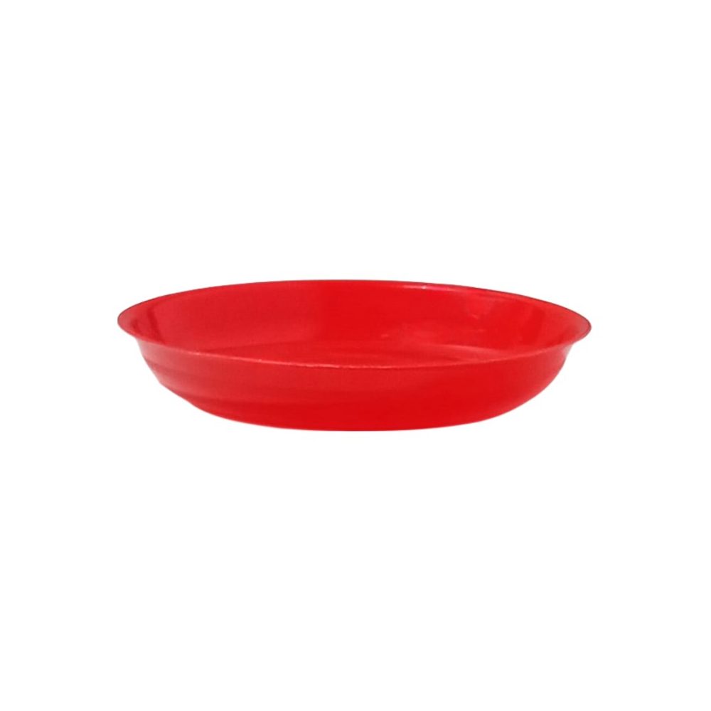 Red Plastic Baby Plate