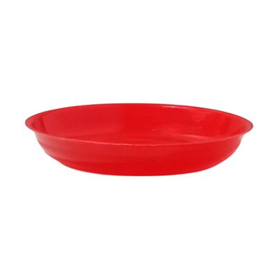Red Plastic Baby Plate