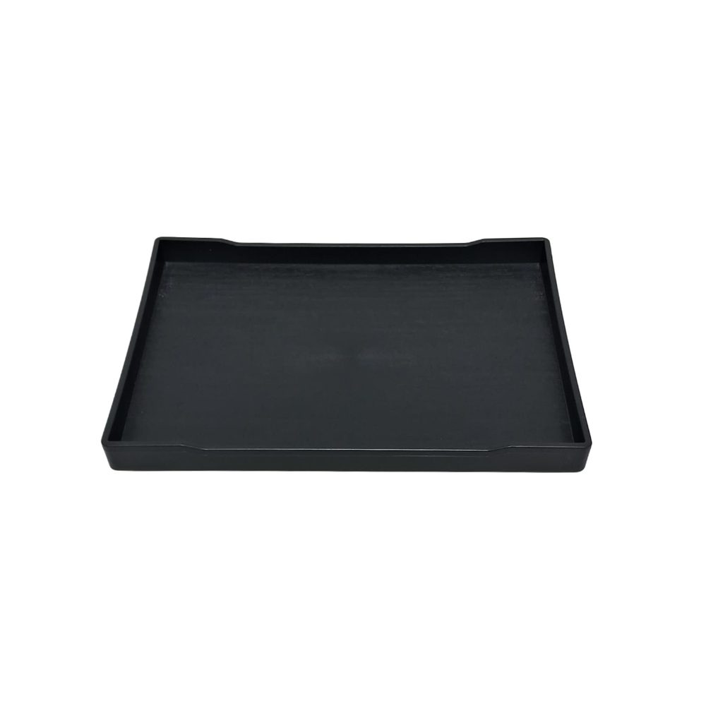 Black Rectangular Plastic Serving Tray