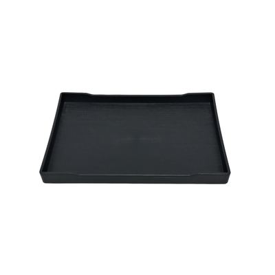 Black Rectangular Plastic Serving Tray