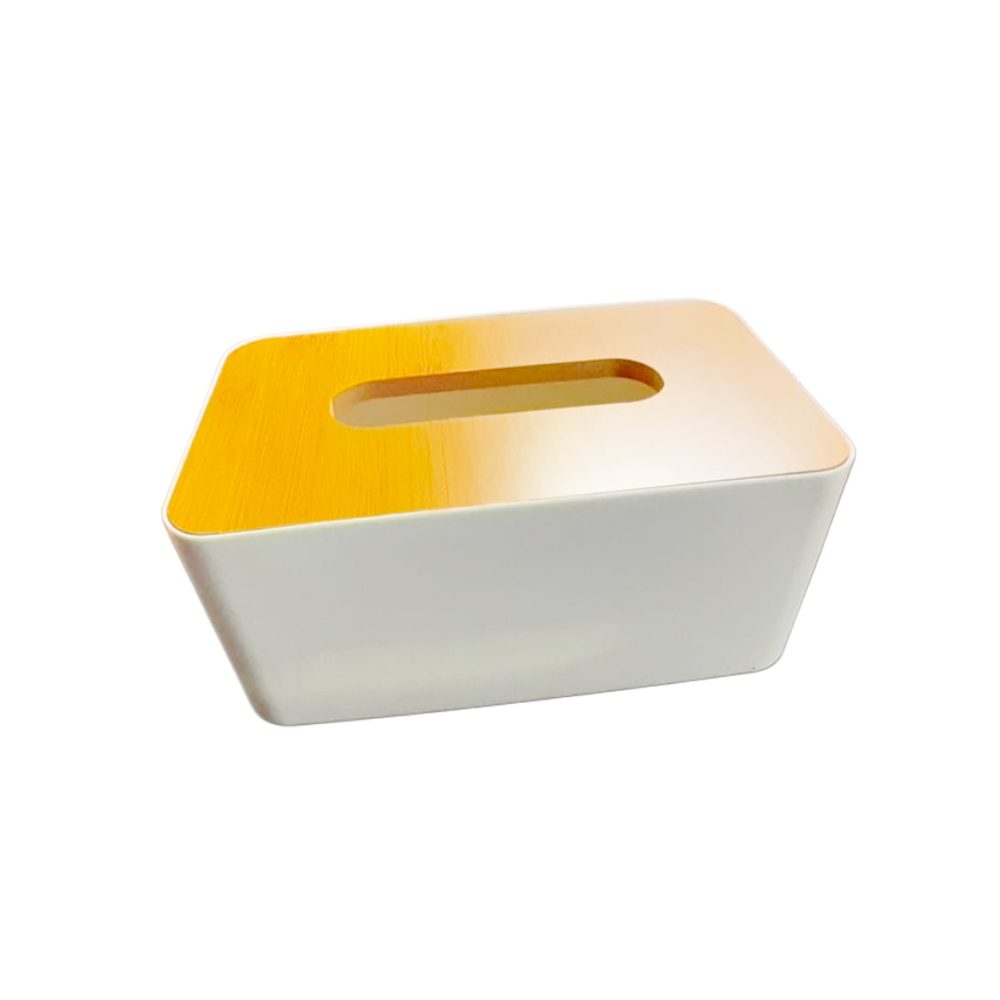 Tissue Box Holder with Wooden Lid