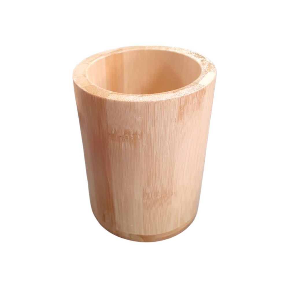Wooden Cutlery Holder Pot