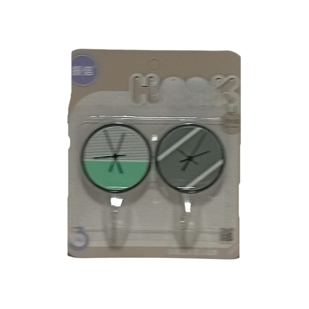 Round Stick-On Wall Hooks, 2 Pieces