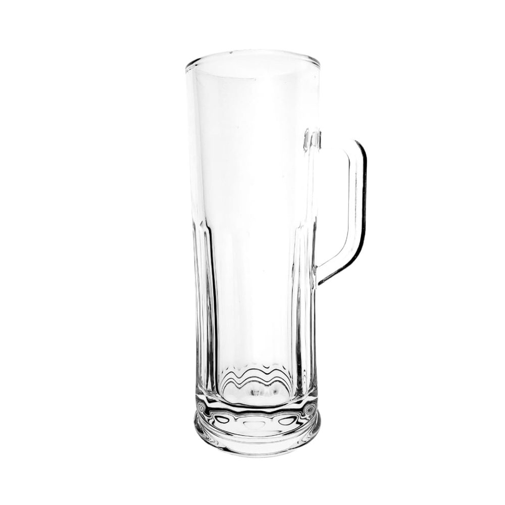 Tall glass beer mug 620ml