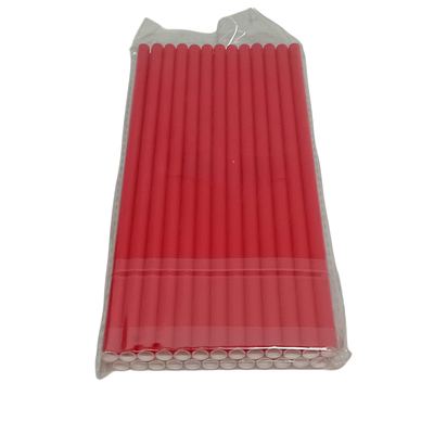 Red Paper Straws, 25-Pack
