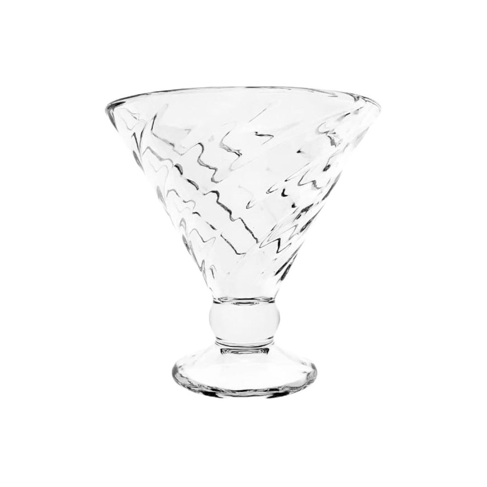 Footed Glass Ice Cream Cup, 325ml