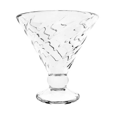 Footed Glass Ice Cream Cup, 325ml