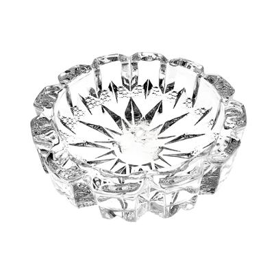Cut-glass round ashtray