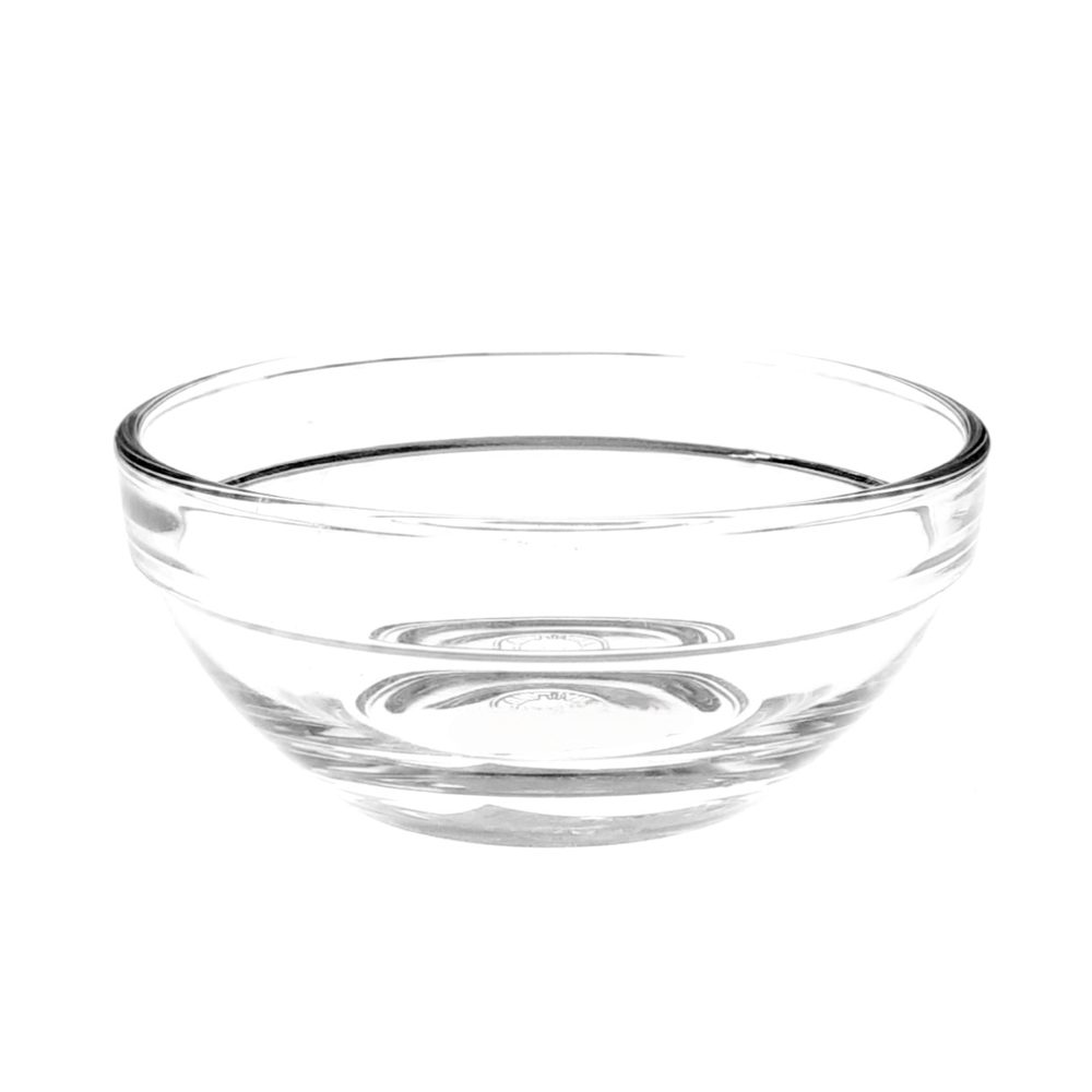 Small clear glass bowl