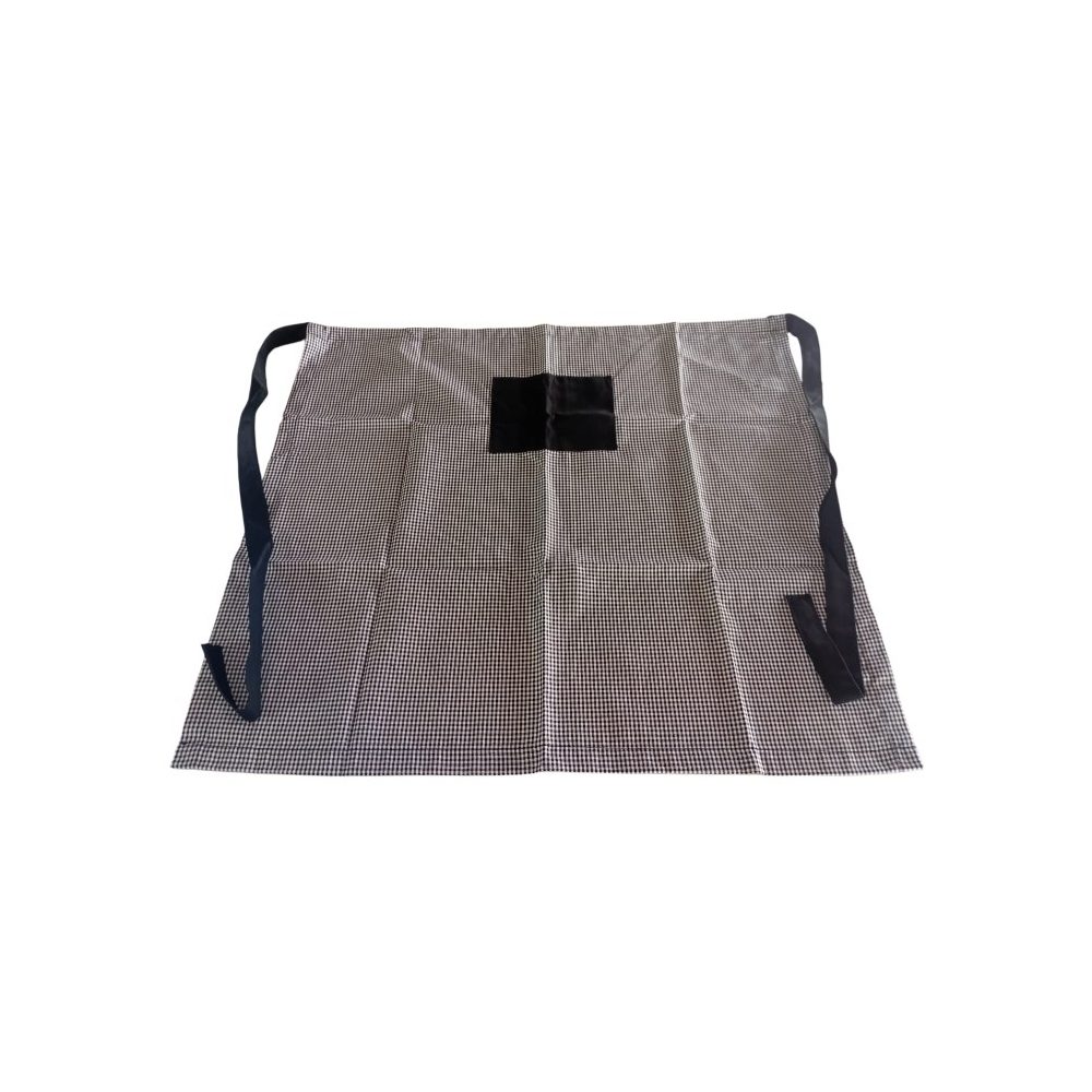 Houndstooth waist apron with pocket