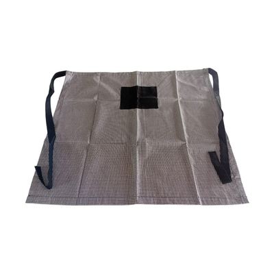 Houndstooth waist apron with pocket