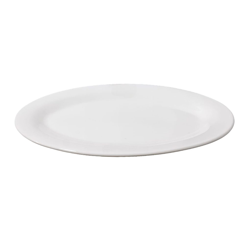 White Oval Rice Platter
