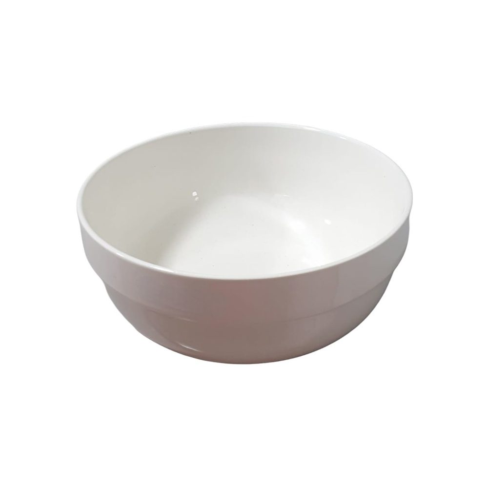 White Porcelain Serving Bowl 8"