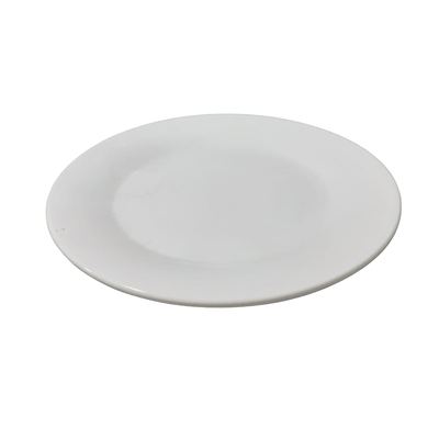 White Ceramic Side Plate 8"