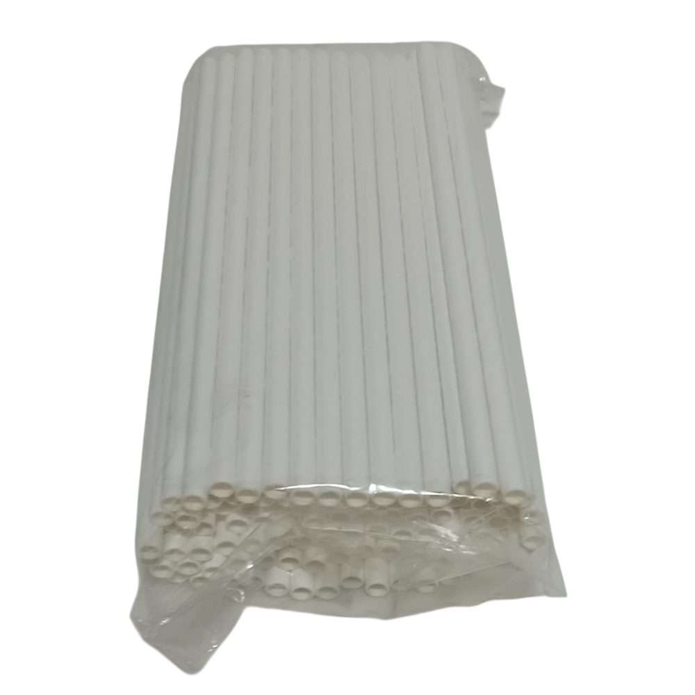 White Paper Drinking Straws Pack