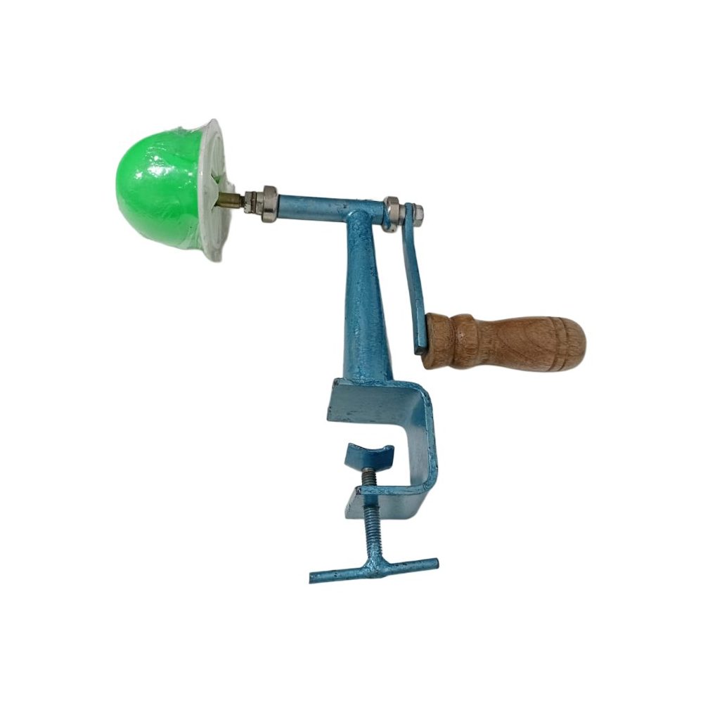 Hand-Crank Clamp Coconut Scraper