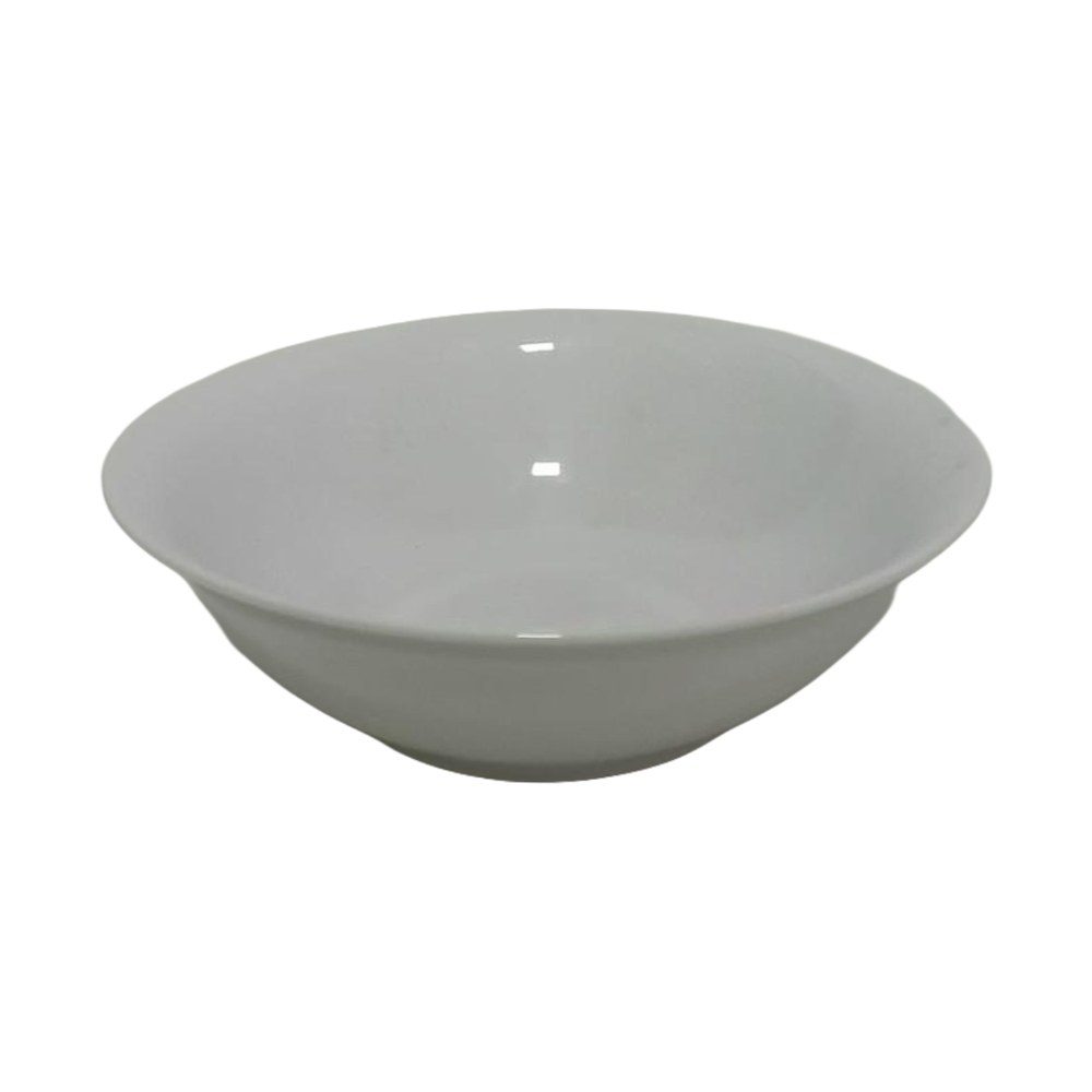 White porcelain salad bowl, 7"