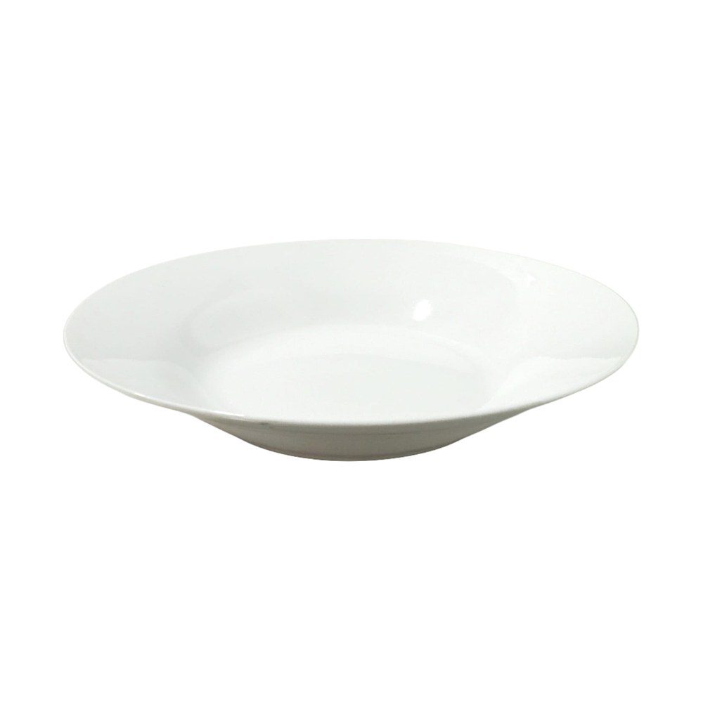 9" White Porcelain Soup Plate