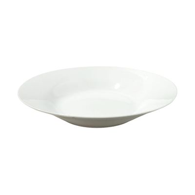 9" White Porcelain Soup Plate