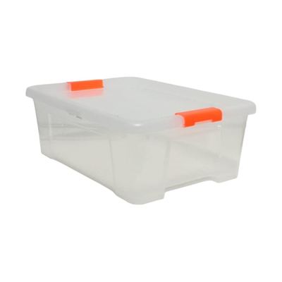 10L Clear Plastic Storage Box with Lid