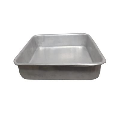 Square aluminium cake tray, 7 x 7
