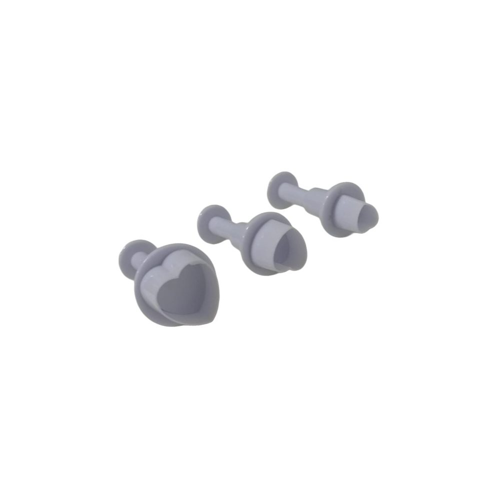 Heart Plunger Cutter Set of 3