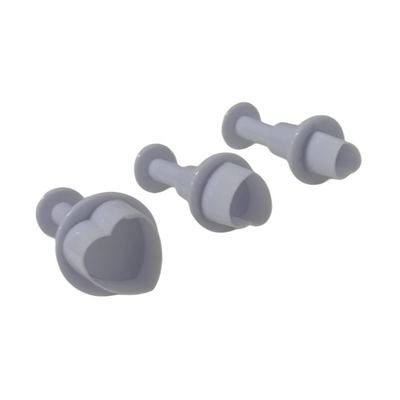 Heart Plunger Cutter Set of 3