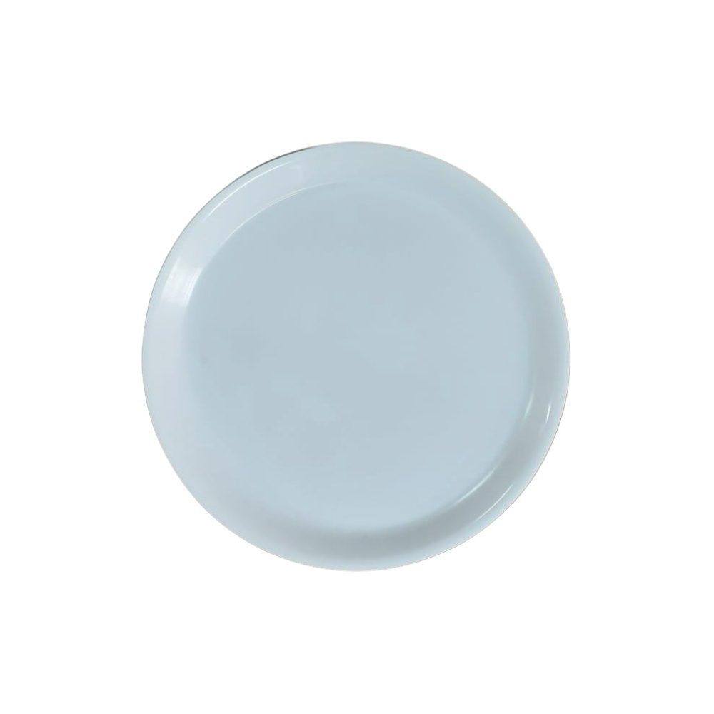 11" White Melamine Flat Plate